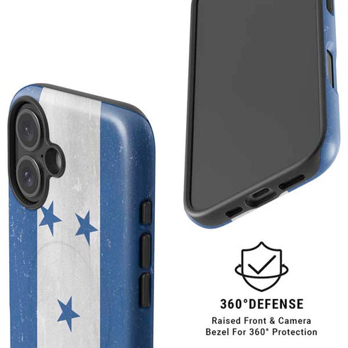 Honduras Flag Distressed iPhone 17 Magsafe Impact Case